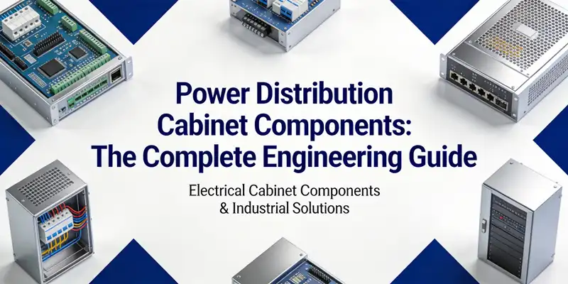 Power Distribution Cabinet Components: The Complete Engineering Guide showing detailed technical components in industrial cabinet